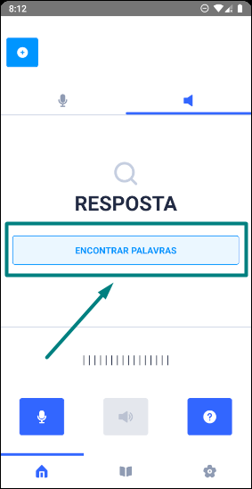Botão Encontrar Palavras Botão Encontrar Palavras