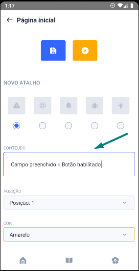 Conteúdo preenchido Conteúdo preenchido