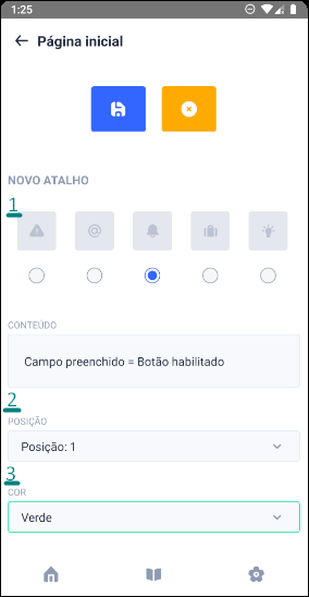 Formulário preenchido